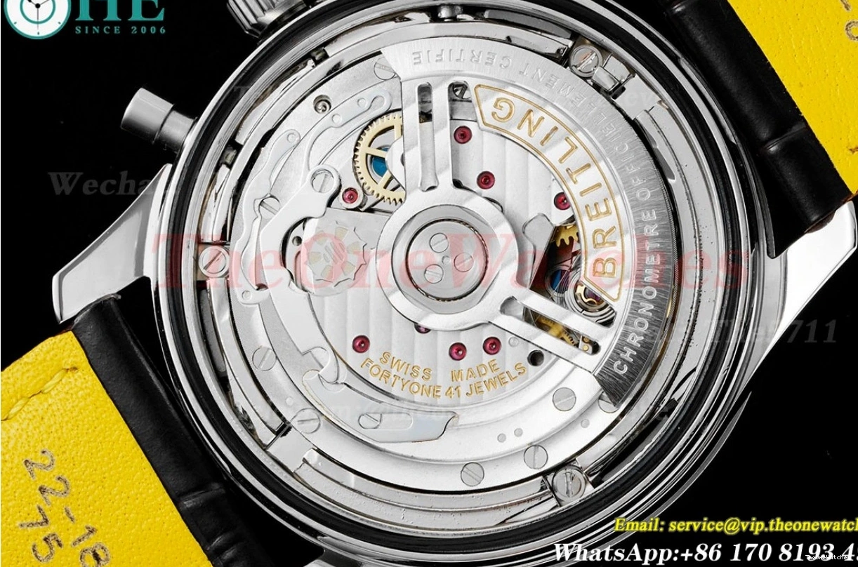 LE Asian BLSF Chronograph Navitimer SS B01 Stk White B01 0204